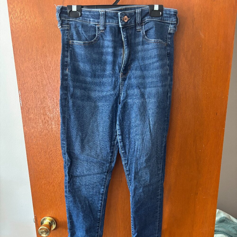 American Eagle Next Level Stretch High Waisted Skinny Jeans, Size 10